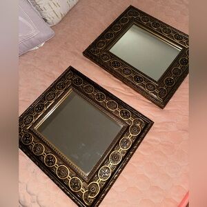 Set of 2 Vintage Style Mirrors